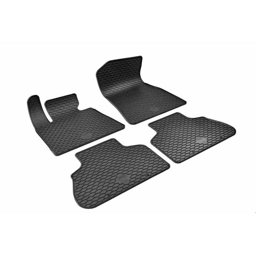 BMW Floor Mat Set - Front and Rear (All Weather) (Rubber) (Black)